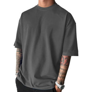 Camiseta de manga corta estilo holgado Nurak 2025 para hombre, camisetas de algodón 100% de algodón personalizadas ligeras de gran tamaño para hombre - Product Image 1