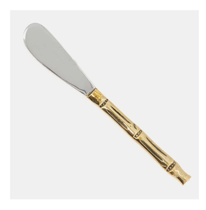 Cuchillo de mantequilla de acero, mango de bambú de latón, espátula de diseñador, queso, lanza, cuchillos de excelente calidad, cuchillo, venta superior - Product Image 1