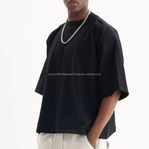 T-shirts 100% coton pour hommes de qualité supérieure personnalisés surdimensionnés à manches longues respirant solide à motifs tricotés - Product Image 6