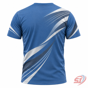 <b>Mens</b> Sports Dry Fit Anti-Wrinkle Polyester T-<b>Shirt</b> Custom Breathable Lightweight Summer Workout Tee Supplier - Product Image 2