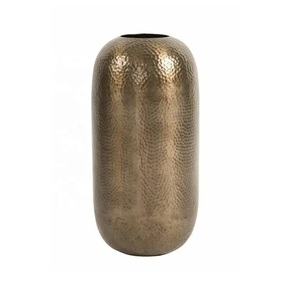 top trending Handmade Aluminum Gold Color Vases Greatest Quality Different Sizes <b>Artificial</b> <b>Flower</b> Pots At Good Price - Product Image 1