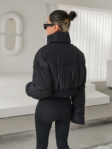 แจ็กเก็ตปลาปักเป้าขายดีเสื้อครอปสำหรับผู้หญิงแจ็กเก็ตอากาศหนาวปรับแต่งได้เต็มที่ตามกระแส - Product Image 3