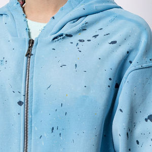 Sudadera de Invierno de Algodón 100% con Logotipo Personalizado al por Mayor, Unisex, Talla Grande, con Cierre, Manga Regular, Transpirable, Sólida, de Alta Calidad - Product Image 3