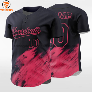 Camiseta de béisbol de alta calidad 2025, diseño de logotipo personalizado, ropa de equipo, gran oferta, ropa deportiva para hombres con servicio OEM ODM - Product Image 3