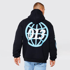 Nouveau sweat à capuche oversize de haute qualité pour l'été 2025, imprimé en relief, 500 g/m², impression en relief personnalisée, sweat à capuche en polaire d'hiver - Product Image 5