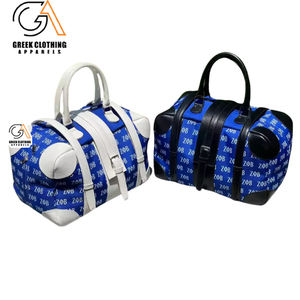 Sacs de voyage en nylon personnalisés avec logo Zeta Phi Beta, sacs de week-end en polyester imperméables, sacs fourre-tout de grande capacité, sacs à bagages - Product Image 1