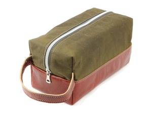 กระเป๋าเครื่องอาบน้ำทำจากผ้าใบหนังพรีเมี่ยมสำหรับผู้ชายชุด TDB-0162โกนหนวดเครื่องสำอางสำหรับเดินทางซักได้ - Product Image 3