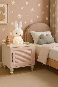 Table de chevet moderne Arion Kids Masal avec corps en MDF élégant et design de pieds en bois - Product Image 3