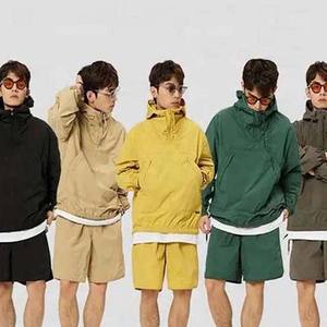 Ensemble de costume de jogging d'été pour hommes personnalisé coupe-vent respirant grande taille thermique solide OEM/ODM Service options vierges personnalisables - Product Image 5