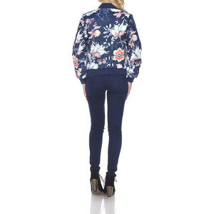 Diseñe su propia chaqueta Bomber para mujer Precio al por mayor Chaqueta Bomber Nylon Poliéster Hecho Chaqueta Bomber para mujer - Product Image 4