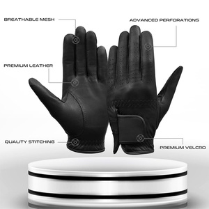Guantes de golf perforados hechos de cuero de Cabretta con logotipo de marca personalizado Impresión de etiquetas y embalaje de regalo - Product Image 2