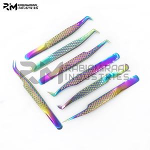 Pince à cils en acier inoxydable de marque privée personnalisable pour pinces à cils multi-couleurs plasma - Product Image 3