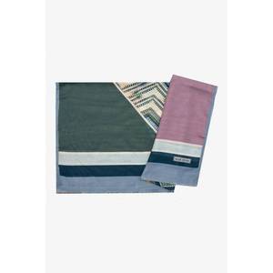 Blue 70x180 Wooltouch Headpiece and Neckerchief Scarf - Product Image 1