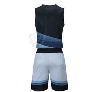 Nouveaux ensembles d'uniformes de basket-ball en tissu de qualité, couleurs personnalisées, respirants, 100% polyester, prix abordable - Product Image 2