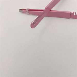 Pince à épiler antistatique en acier inoxydable de la meilleure qualité, épilation inclinée en or rose noir - Product Image 5