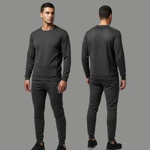 Jersey personalizado de talla grande 2025, chándal en blanco sólido de invierno de alta calidad, conjunto de chándales para hombre, chándal para correr - Product Image 4