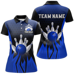 Sublimated Reversible Plus Size Custom <b>Bowling</b> Polo <b>Shirt</b> Quick Dry Waterproof Custom Brand OEM Logo 100% Polyester Wholesale - Product Image 5