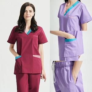 Uniformes del personal del hospital Conjunto de ropa de trabajo Salón de belleza y exfoliante de tienda de mascotas para enfermería para el personal Uniformes DE TRABAJO - Product Image 2