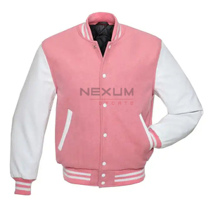 Ropa de calle informal para hombre, chaquetas para hombre Cool Varisty, chaqueta de cuero Versity University Bomber College para hombre de alta calidad - Product Image 5