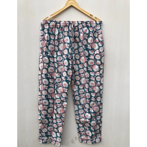 Ensemble de pyjama en coton imprimé floral fait main pour femmes, vêtements de nuit indiens, vente en gros au meilleur prix - Product Image 3