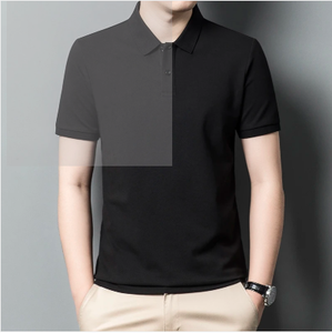 Polo à manches courtes en coton personnalisé OEM, non formant et infroissable - Product Image 5