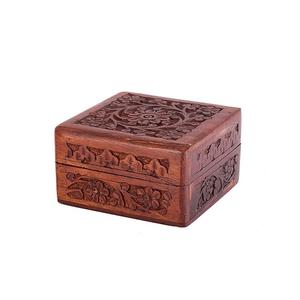 Decorative Jewellery <b>Box</b> Rectangular Shape Trinket <b>Earring</b> Necklace Bracelet Bangles Storage Wooden <b>Box</b> For Christmas Decorative - Product Image 3