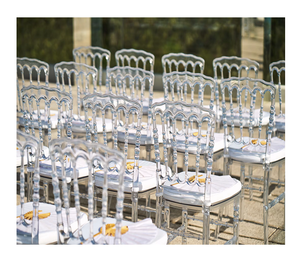 Silla de banquete de boda de acrílico transparente de lujo moderno muebles de hotel de plástico transparente para Bodas de eventos - Product Image 1