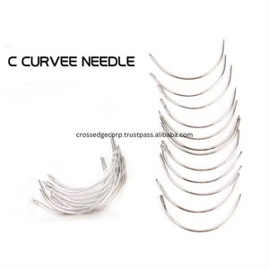 Outils d'extension de cheveux personnalisés Aiguilles de type C Aiguille à coudre en acier inoxydable Aiguilles en cuir incurvées Aiguille à tisser en forme de C - Product Image 4