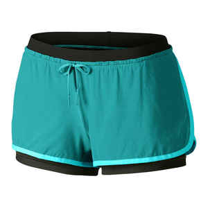 Shorts de course de gymnastique en tissu de toile respirant et écologique pour femmes Logo personnalisé couleur personnalisée en gros entraînement de Fitness sportif - Product Image 4