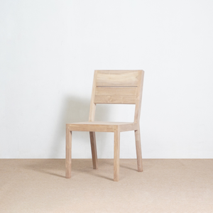 Chaise de salle à manger extérieure moderne et confortable en teck coussin de couleur naturelle pour la maison hôtel parc utilisation cuisine en bois pour une utilisation en appartement - Product Image 2