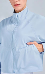 Chaqueta Deportiva Ajustada Elástica de Secado Rápido para Mujer, Ropa de Gimnasio, Chaqueta Atlética de Otoño para Mujer, Ropa Deportiva para Entrenamiento al Aire Libre - Product Image 3