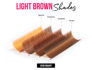 Charmlash เทปติดขนตาปลอมสีน้ำตาลกล่องใส่ขนตาแบบเกาหลีปรับแต่งได้ทุกวันดูมีคุณภาพสูงสีเส้นใย PBT - Product Image 6