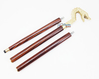 Bâton de randonnée en aluminium et bois de style nautique viking vintage pour hommes et femmes, plaqué or, fait main