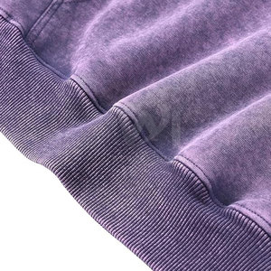 Sweat-shirts unis respirants pour hommes, style délavé, vêtements d'hiver, service OEM, faible MOQ - Product Image 4