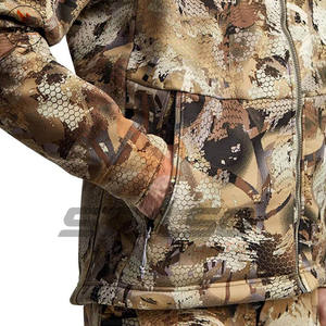 Veste Softshell de chasse coupe-vent et respirante pour homme 100% avec col imprimé camouflage pour adultes - Product Image 6