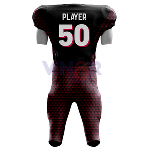Uniforme de football américain de sublimation de couleur unie, uniforme de football américain sur mesure à séchage rapide, avec entretien OEM, vêtements de sport - Product Image 3