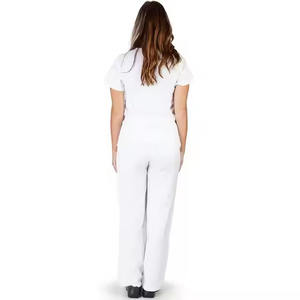 Venta caliente personalizado Scrubs estiramiento transpirable mujeres Pantalones rectos enfermería Scrubs uniforme médico Spandex Hospital uniforme quirúrgico - Product Image 2