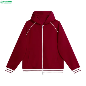 Unisex Heavy Weight Cotton Zip up <b>Hoodie</b> Custom Printed Logo Thermal Wholesale Heavy Weight Premium Zipper Hoodies Men Low Price - Product Image 3