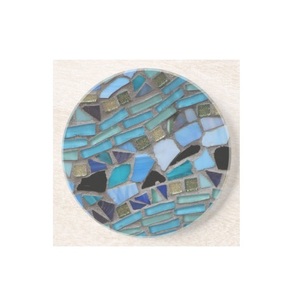 Sous-verres décoratifs en mosaïque de table de conception antique de forme carrée pour boissons chaudes et froides Dessous de verre en mosaïque faits à la main durables - Product Image 1
