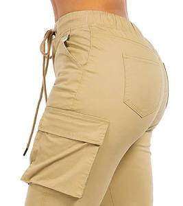 Pantalones Cargo de invierno impermeables transpirables de secado rápido para mujer, diseño informal de cintura media para actividades al aire libre, lisos - Product Image 4