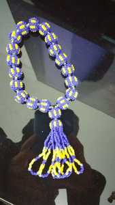 Collares con cuentas de cristal con colgante de latón de temática tribal con acabado antiguo hechos a medida ideales para diseñadores de joyas nativas para reventa - Product Image 3