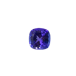 1.72 Carat Cushion Cut Light Blue Tanzanite Loose Gemstone <b>Top</b> Grade Faceted Zoisite <b>Crystal</b> for Bespoke Ring Bezel Casts - Product Image 3