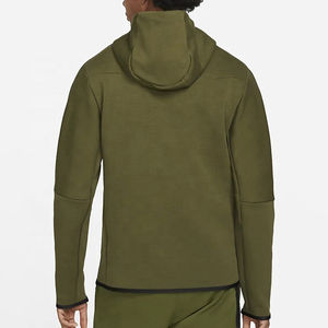 Jersey de peso pesado para hombre, Sudadera con capucha de algodón con logotipo personalizado, sudadera lisa en blanco con capucha para otoño, ropa de calle tejida, equipo de gimnasio - Product Image 5