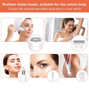 Afeitadora Eléctrica 5 en 1 para Mujer, Carga USB, Resistente al Agua IPX7, para Cara, Nariz, Axilas, Línea del Bikini y Zonas Íntimas Femeninas - Product Image 3