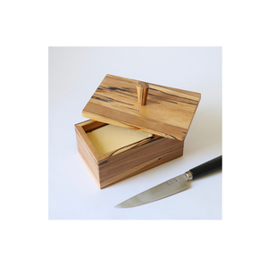 Producto más vendido de artesanía, cuenco de madera para mantequilla, recipiente para mantequilla con cuchara, caja de mantequilla a precio barato - Product Image 6
