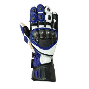 Gants de course en cuir pour hommes 100% respirants / Matériel en cuir de qualité allemande fabriqué en gants de course - Product Image 1