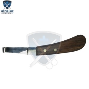 . Couteaux à sabots vétérinaires en acier inoxydable à double tranchant, outils de coupe pour l'entretien des sabots équins, travail de maréchal-ferrant - Product Image 6