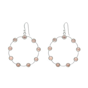 สินค้ามาใหม่ต่างหูแบบแข็งทำด้วยมือทำด้วยมือทำจากเงิน925อัญมณีควอตซ์สีธรรมชาติแบบแข็งเครื่องประดับต่างหูแบบห้อยสุดหรูสำหรับผู้หญิงขายส่ง - Product Image 4