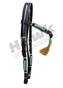 หนังม้าคุณภาพพรีเมี่ยมแบบตะวันตกพร้อมพนักพิงศีรษะดีไซน์แบบนาฟท์สำหรับขี่และแข่งรถ - Product Image 4