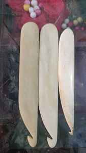 Crochets en os sur mesure en os de buffle sur le thème vintage idéal pour la revente par les magasins de fournitures d'artisanat à tricoter - Product Image 4